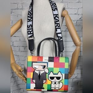 Karl Lagerfeld Maybelle Duo Top Handle Satchel NWT